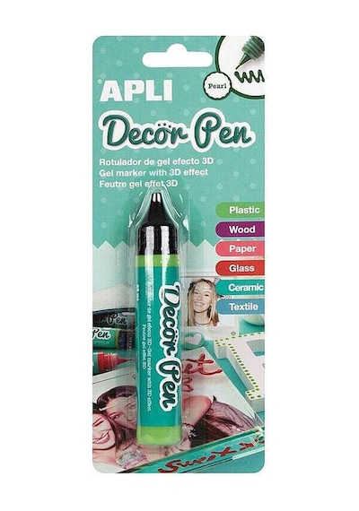 Apli Dekor Hobby Jel Kalem Yeşil Çok Renkli