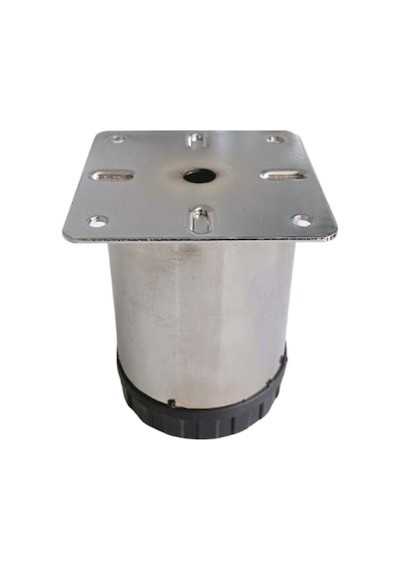Metal Krom 8cm Ayak Mobilya Masa Ve Dolap Ayağı Krom 8cm Çap 60mm