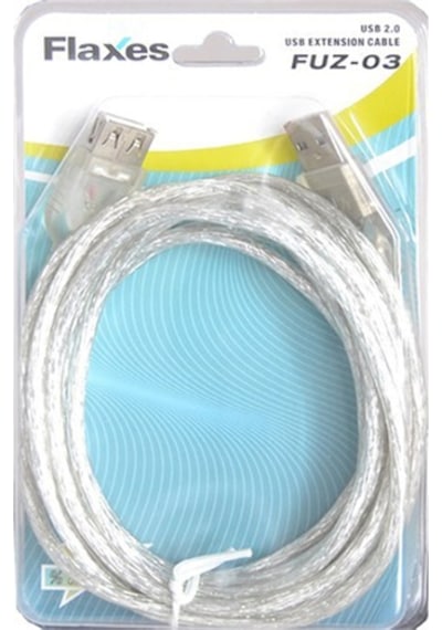 Flaxes Fuz-03 3Mt Usb Uzatma Kablosu