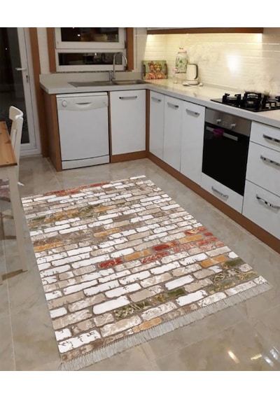 Duvar Kaymaz Tabanlı Makinede Yıkanabilir Halı Kilim Yolluk