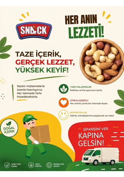 Snack Kaju Fıstığı 24x30 Gr Premium Fırında Kavrulmuş Tuzsuz Atıştırmalık Paketi 720 Gr 720 G