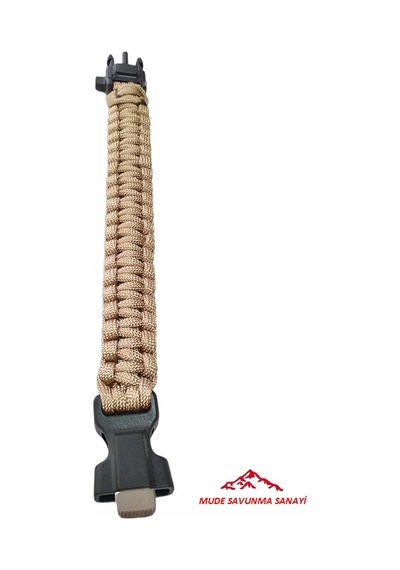 Paracord Bileklik Haki Çok Renkli