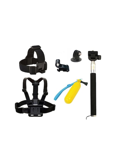 Gplus St007 Gopro Eken Sjcam Aksiyon Kamera Aksesuar Set 7 Parça Çok Renkli