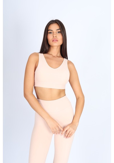 Soft&Basic İçi Pedli Pembe Spor Bralet Pembe