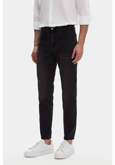D's Damat Ds Damat Comfort Fit Antrasit Düz Jean Kot Beş Cepli Yıkamalı Denim Pantolon 3hcj3ort00103 Antrasit