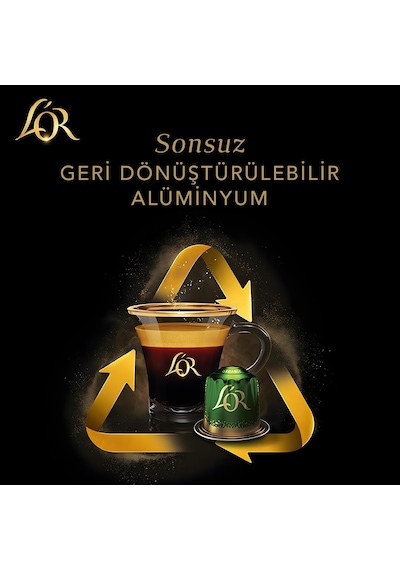 L'or Hindistan Cevizli Aromalı Nespresso Uyumlu Alüminyum Kapsül Kahve 30'lu