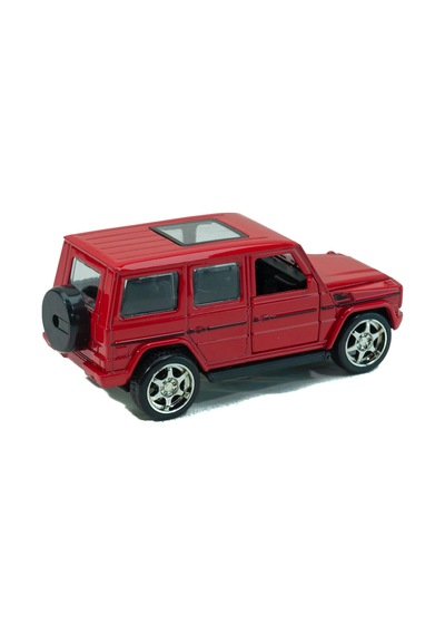 Metal Mercedes G63 Çek Bırak Model Araba Kırmızı 12 Cm