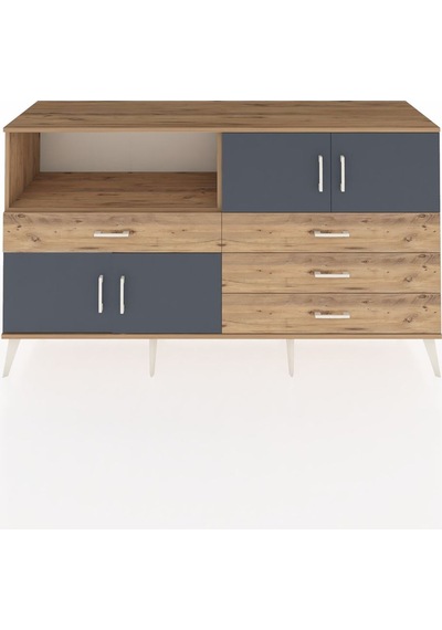 Hyperion Konsol 2 Raflı 4 Çekmeceli 4 Kapaklı 176x44x99 Çam-antrasit/çam Atlas Çam/antrasıt - Atlas Çam Hyperion Konsol 2 Raflı 4 Çekmeceli 4 Kapaklı 176x44x99 Çam-antrasit/çam Atlas Çam/antrasıt - Atlas Çam