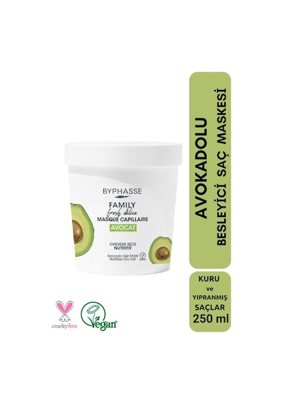 Byphasse Family Fresh Avokadolu Besleyici Saç Maskesi 250 ML