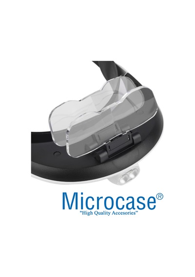Microcase Mg81001-G Al2322 Gözlük Tipi Işıklı Kafa Büyüteci 5 Farklı Lens