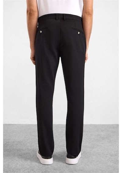 Süvari Siyah Regular Casual Pantolon Spn2016600004-s09