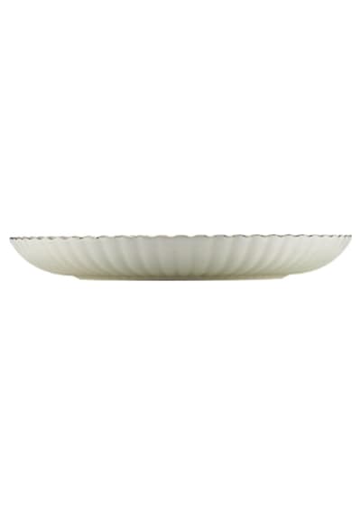 Kütahya Porselen Bone Luz Altın File Servis Tabağı 27cm 6 Lı Çok Renkli