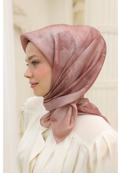 Silk Home Shiny Eşarp 75002-67 Pudra, Vizon, Gül Kurusu
