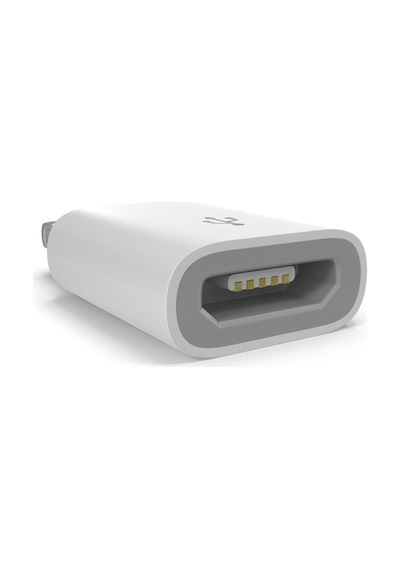 Plentiful Apple İphone / İpad Micro Usb Dönüştürücü Adaptör Otg Aparat Beyaz