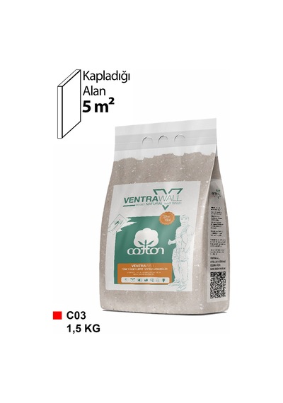 Ventrawall Isı Ve Ses Yalıtımlı Bej Pamuk Hamur Boya C03