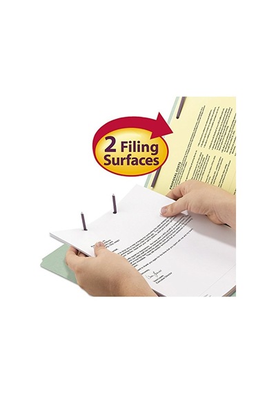 % 100 Geri Dönüşümlü Baskı Panosu Bağlantı Elemanı Dosya Klasörü, 2 Bağlantı Elemanı, 1/3 Kesimli Tab, 1 G