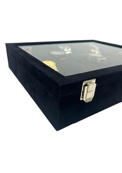 Richbox 20'li Saat Kutusu Süet Siyah