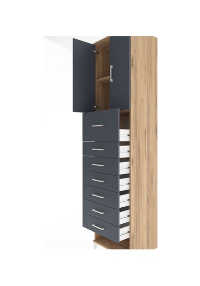 Hyperion Dolap 2 Raflı 7 Çekmeceli 2 Kapaklı 60x44x243 Çam-an... Çam Hyperion Dolap 2 Raflı 7 Çekmeceli 2 Kapaklı 60x44x243 Çam-an... Çam