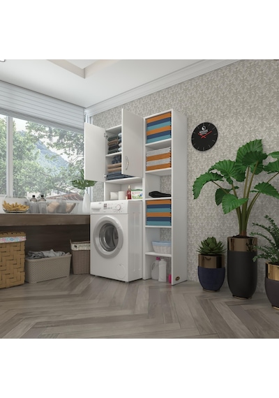 Kenzlife Çamaşır Makinesi Dolabı Sinemmaks Byz 180 096 30 Banyo Kapaklı Arkalıklı Raflı Çok Renkli Kenzlife Çamaşır Makinesi Dolabı Sinemmaks Byz 180 096 30 Banyo Kapaklı Arkalıklı Raflı Çok Renkli