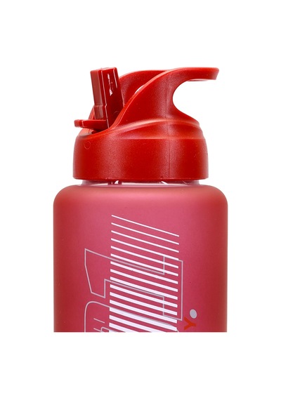 Büyük Su Matarası Tritan Pipetli Su Şişesi Max Spor Matarası Suluğu Bpasız 1000 Ml Kırmızı 0112