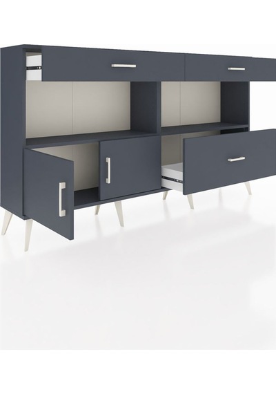 Arges Konsol 2 Raflı 3 Çekmeceli 2 Kapaklı 176x30x99 Antrasit-antrasit Antrasıt/antrasıt - Antrasıt Arges Konsol 2 Raflı 3 Çekmeceli 2 Kapaklı 176x30x99 Antrasit-antrasit Antrasıt/antrasıt - Antrasıt