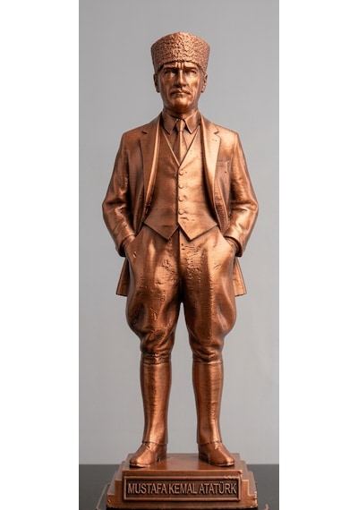 Gazi Mustafa Atatürk Dekoratif 15 Cm Atatürk Büstü - Masaüstü Ve Kitaplık Odaklı Hediyelik