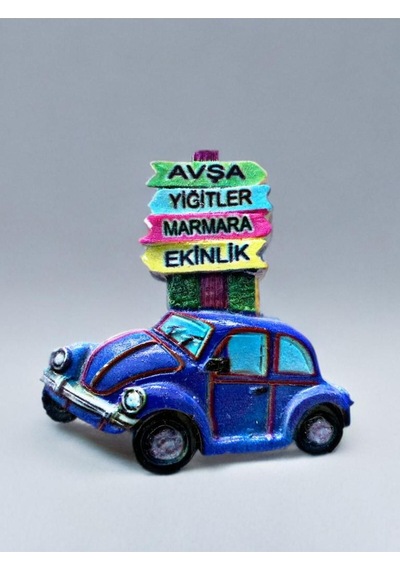 Avşa / Yiğitler / Marmara / Ekinlik Temalı Kabartma Polyester Magnet. 8cm X 8cm.
