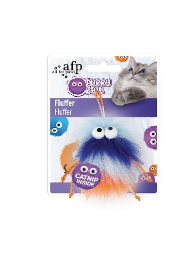 Muratech Afp Furry Ball - Tüylü Renkli Fare Oyuncak Turuncu