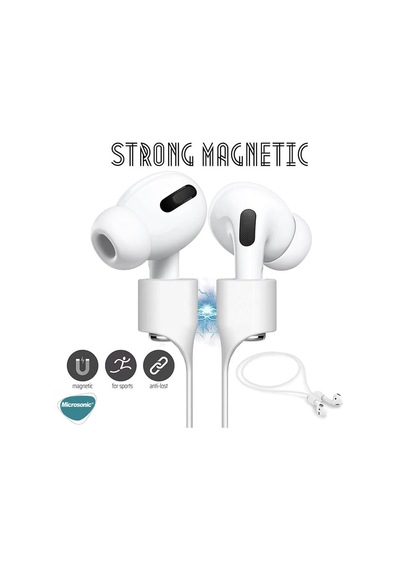 Airpods 4.nesil/anc Manyetik Mıknatıslı Kulaklık İpi Kırmızı Airpods 4 İle Uyumlu Kılıf - Kırmızı