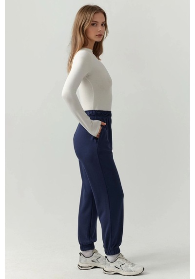 Hiccup Esnek Bel Modal Touch Jogger Pantolon Lacivert