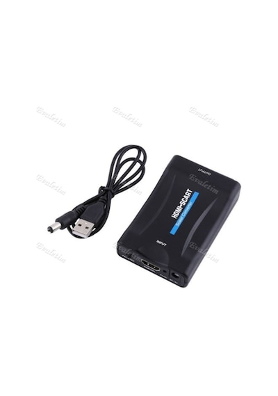 4363 Hdmı To Scart Av Çevirici Dönüştürücü Skart Adaptor Convert
