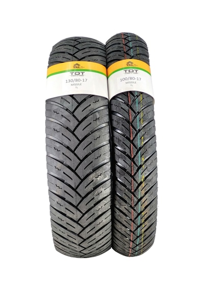 130/70-17 Ve 100/80-17 Lastik Takımı Tl Tubeless - Dubleks