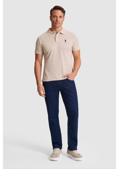 U.s. Polo Assn. Erkek Taş Tişört Basic 50322303-vr049 Taş Rengi
