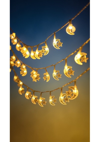 Ramazan Ayına Özel Ayyıldız Ramazan Led Işık 2metre Çok Renkli