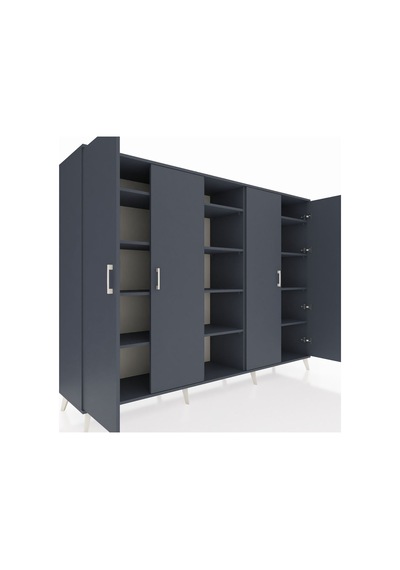 Hyperion Dolap 12 Raflı 4 Kapaklı 220x44x163 Antrasit-antrasit Antrasit-antrasit Hyperion Dolap 12 Raflı 4 Kapaklı 220x44x163 Antrasit-antrasit Antrasit-antrasit