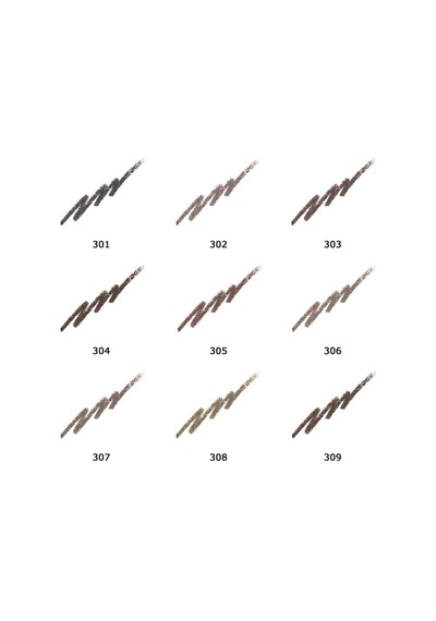 Dream Eyebrow Pencil No: 309 Dark Brown - Şekillendirici Fırçalı Kaş Kalemi Çok Renkli