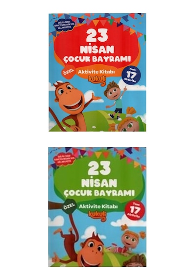 Kukuli 23 Nisan Çocuk Bayramı Özel Aktivite Kitabı - 2 Kitap
