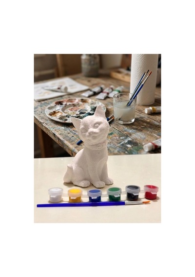Kedi Taş Tozu Boyama Heykel Boyama - 904974562