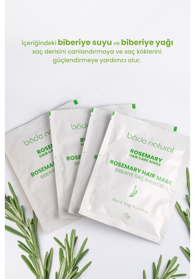 Bade Natural Biberiye Saç Maskesi 4 x 25 ML