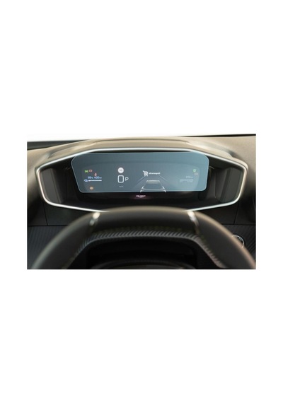 Peugeot Uyumlu 2008 10 İnç Dijital Gösterge Araç Ekran Koruyucu 9h Nano Kırılmaz Şeffaf