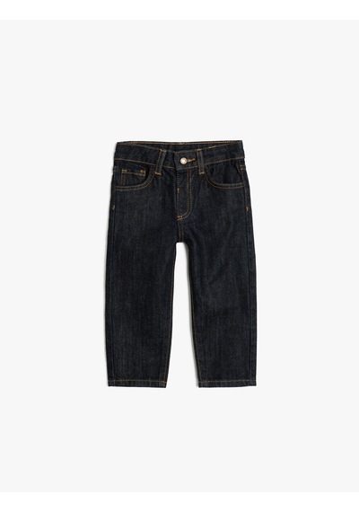 Koton Kot Pantolon Cep Detaylı Beli Lastikli Pamuklu Orta İndigo 5wmb40012td İndigo Indigo Koton Kot Pantolon Cep Detaylı Beli Lastikli Pamuklu Orta İndigo 5wmb40012td İndigo Indigo