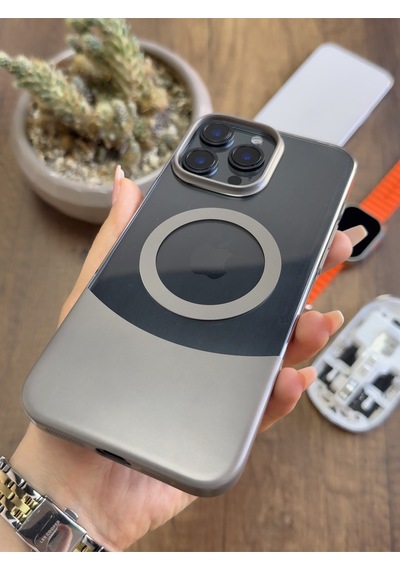 Apple iPhone 16 Pro Max Magsafe Uyumlu Mika Sararmaz Kılıf Soocase720 Çok Renkli