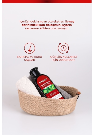 Isırgan Otu Dökülme Karşıtı & Güçlendirici Bakım Şampuanı Normal Ve Kuru Saçlar 300 Ml X2