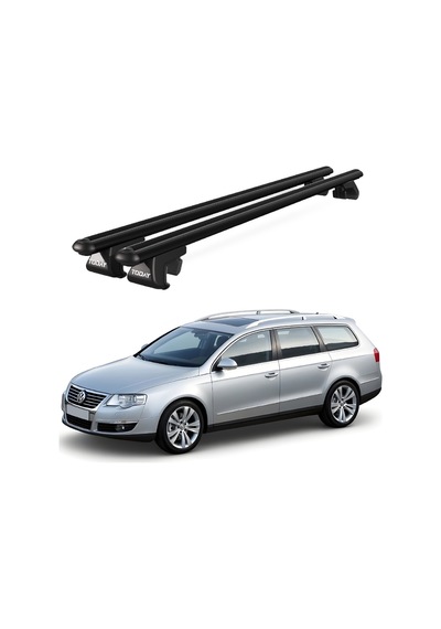 Volkswagen Passat Variant B6 2005-2010 Uyumlu Siyah Ara Atkı Port Bagaj Tavan Barı
