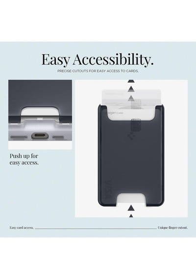 Magsafe Destekli Cüzdan Classic C1 Mag Fit 3 Kartlık Gri - Afa07398