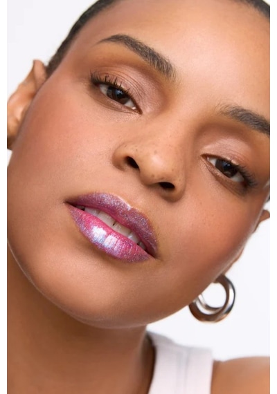 Wonderskin Wonder Blading Top Gloss Simli Lüks Dudak Parlatıcı Dudak Parlatıcıları Glitter Blue
