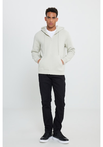 AC&Co / Altınyıldız Classics Erkek Bej Standart Fit Normal Kesim Kapüşonlu Fermuarlı Sweatshirt Bej AC&Co / Altınyıldız Classics Erkek Bej Standart Fit Normal Kesim Kapüşonlu Fermuarlı Sweatshirt Bej