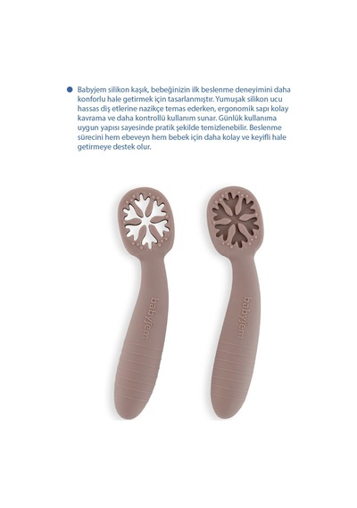 Babyjem Silikon İkili İlk Kaşığım Latte
