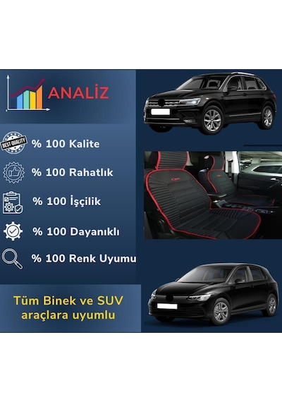 Space Oto Koltuk Minderi, Opel Araçlarla Uyumlu 2'li Set Özel Tasarım Minder Premium 001