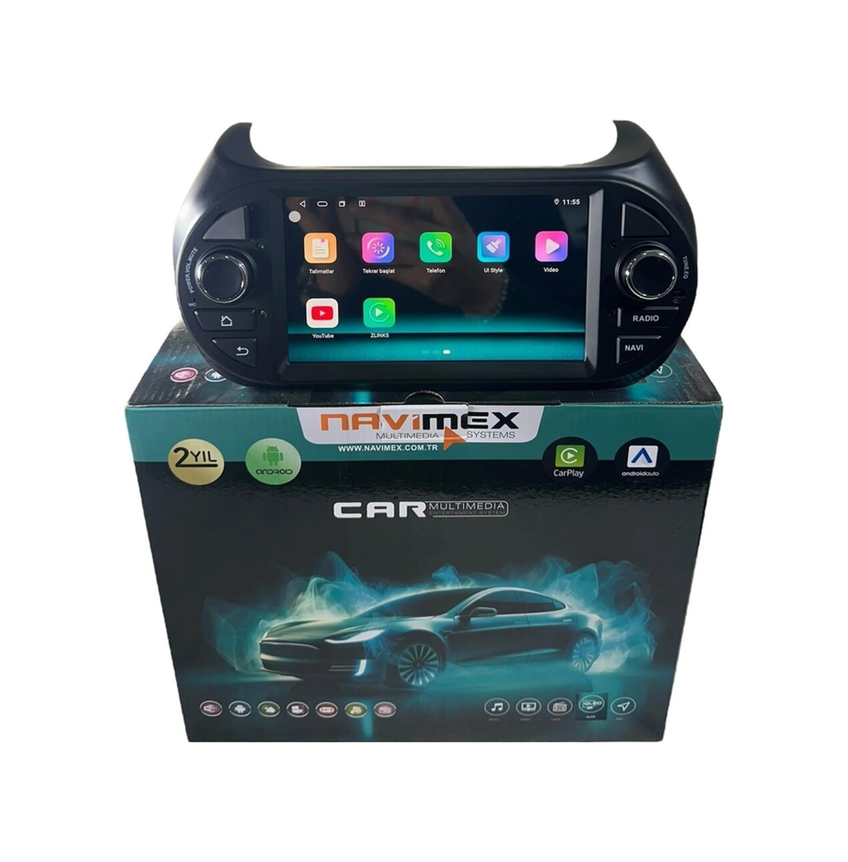Fiat Fiorio-nemo-bipper Navimex 4-64 Fanlı Profesyonel Tam Oem 7"
